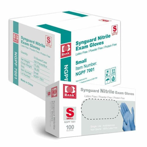 Nitrile Exam Gloves Small (100/bx) 10 bxs/case