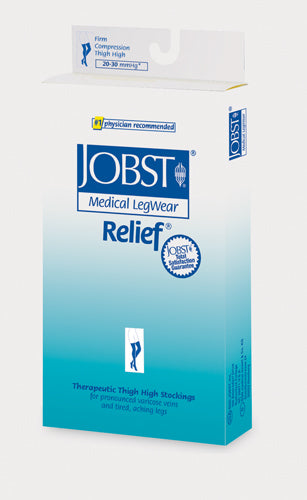 Jobst Relief  20-30 Thigh-Hi Beige Large Closed-toe