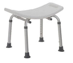 Shower Safety Bench W/O Back Tool-Free Assembly  Grey