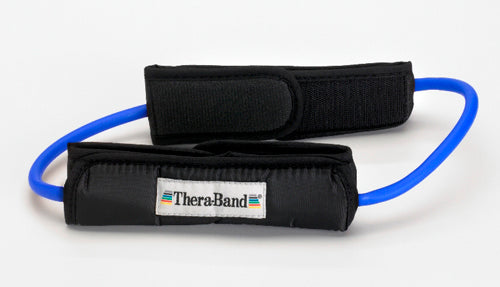 Theraband Prof Resist Tubing Loop w/Padded Cuffs  Blue