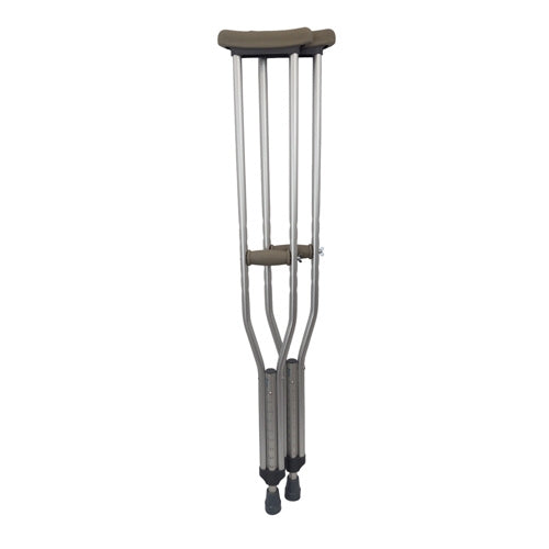 WALK WITH ME Aluminum Adj Crutches - Adult  Cs/8pr