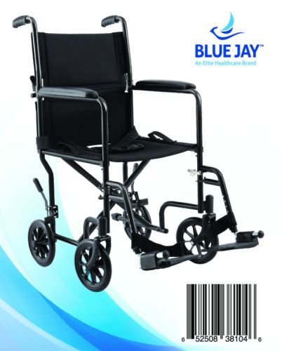 ROLL WITH ME 19  Steel Transport Wheelchair