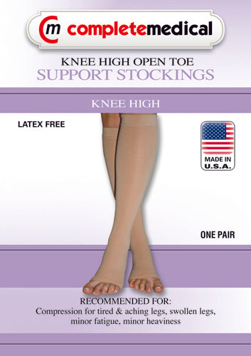 Firm Surg Weight Stkngs Medium 20-30mmHg  Below Knee Open Toe