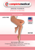 Ladies' Sheer Moderate  Queen+ 15-20mmHg  Panty Hose  Beige