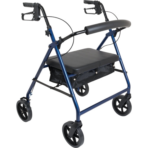 Bariatric Rollator w/ 8 wheels Blue