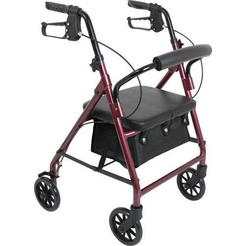 Rollator  Junior  Aluminum 6  Wheels  Burgundy