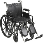 Wheelchair 16  Dual Axle Detachable Full Arms  ELR